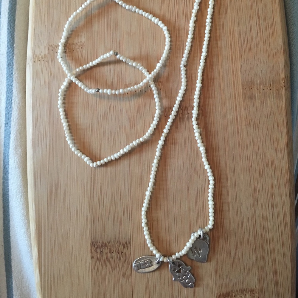 Necklace 8.5 inch and 2 bracelets